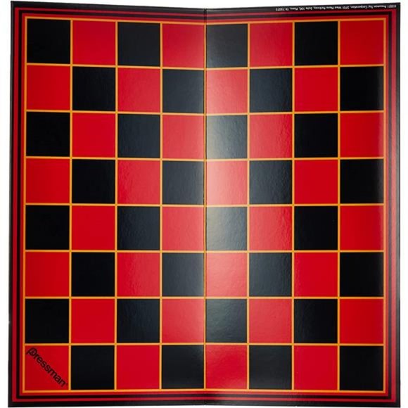 Pressman Checkers -- Classic Game With Folding Board and Interlocking Checkers - Picture 3 of 3